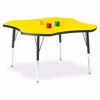 Picture of Berries® Four Leaf Activity Table - 48", E-height - Yellow/Black/Black