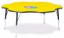 Picture of Berries® Six Leaf Activity Table - 60", A-height - Yellow/Black/Black