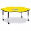 Picture of Berries® Six Leaf Activity Table - 60", Mobile - Yellow/Black/Black
