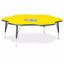 Picture of Berries® Six Leaf Activity Table - 60", T-height - Yellow/Black/Black