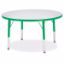Picture of Berries® Round Activity Table - 36" Diameter, T-height - Gray/Green/Green