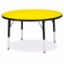 Picture of Berries® Round Activity Table - 36" Diameter, T-height - Yellow/Black/Black