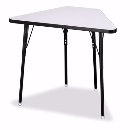 Picture of Berries® Tall Trapezoid Desk - Gray/Black/All Black