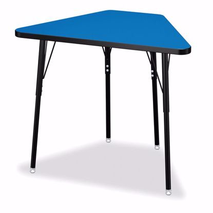 Picture of Berries® Tall Trapezoid Desk - Blue/Black/All Black