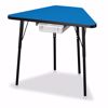 Picture of Berries® Tall Trapezoid Desk - Blue/Black/All Black