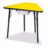 Picture of Berries® Tall Trapezoid Desk - Yellow/Black/All Black