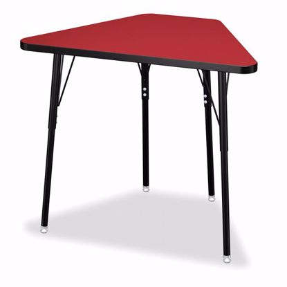 Picture of Berries® Tall Trapezoid Desk - Red/Black/All Black