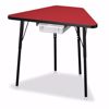 Picture of Berries® Tall Trapezoid Desk - Red/Black/All Black