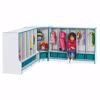 Picture of Rainbow Accents® Toddler Corner Coat Locker with Step - with Trays - Navy