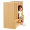 Picture of Jonti-Craft® Toddler 5 Section Coat Locker with Step - with Clear Cubbie-Trays