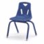 Picture of Berries® Stacking Chair with Powder-Coated Legs - 14" Ht - Blue