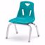 Picture of Berries® Stacking Chairs with Chrome-Plated Legs - 10" Ht - Set of 6 - Teal