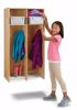 Picture of Jonti-Craft® 2 Section Hanging Locker - with Platinum Tubs