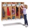 Picture of Jonti-Craft® 5 Section Hanging Locker - with Platinum Tubs