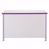 Picture of Berries® Teachers' 72" Desk with 1 Pedestal - Gray/Navy