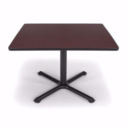 Picture of 36 INCH SQUARE MAHOGANY TOP/ BLK XT BASE