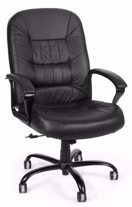 Picture of BIG & TALL EXEC BLACK LEATHER CHAIR