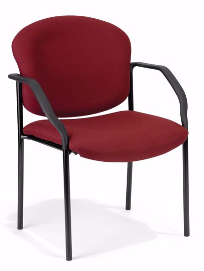 Wine OFM 404-803 Manor Series Deluxe Upholstered Stacking Guest Chair 
