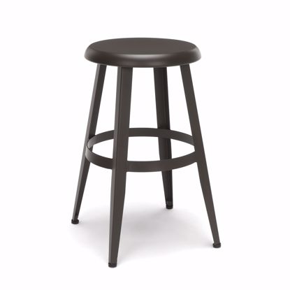 Picture of Edge Metal Stool 24" High Antique Brown