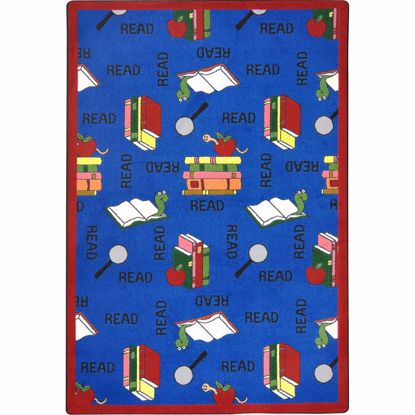 Picture of Bookworm - Blue - Classroom Furniture >> Carpets