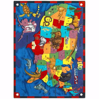 Picture of Wild America - Multi Color - 5'4" x 7'8"