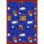 Picture of Bookworm (Spanish) - Blue - Classroom Furniture >> Carpets