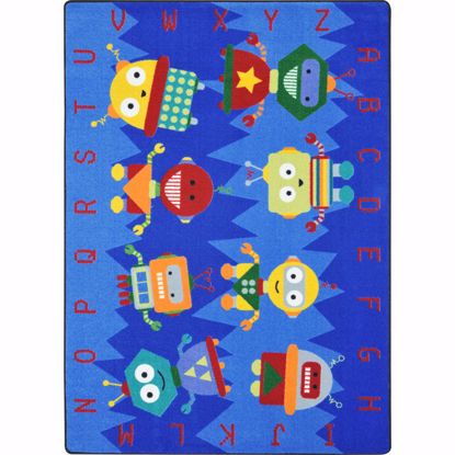 Picture of Alphabet Bots - Multi  Color - 7'8" x 10'9"