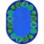 Picture of Lively Leaves - Multi Color - 5'4" x 7'8" Oval
