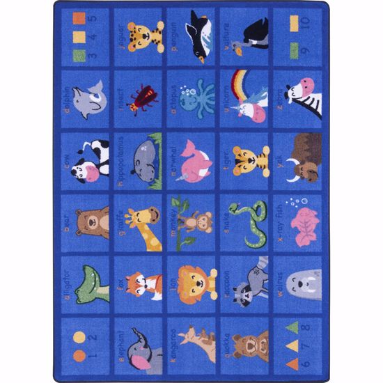 Picture of Friendly Phonics Animals - Multi Color - 10'9" x 13'2"
