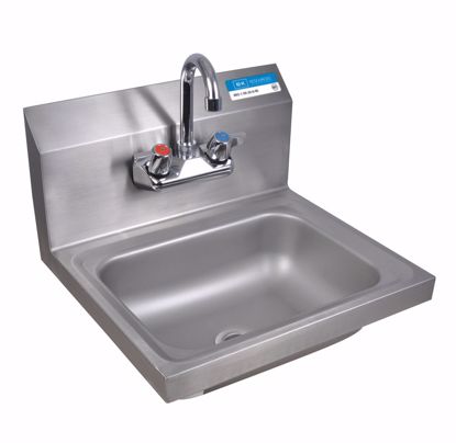 Picture of HAND SINK WITH FAUCET, BOWL SIZE: 14"X10"X5"
