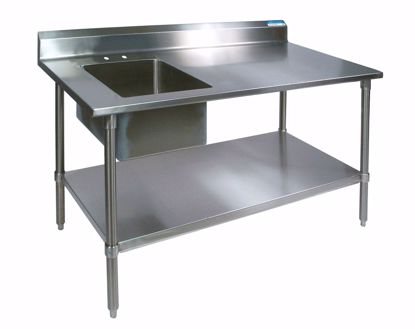 Picture of STAINLESS STEEL PREP TABLE,30X60,L