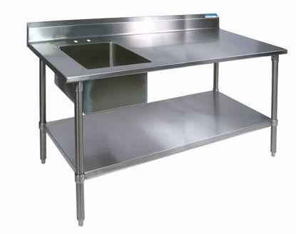 Picture of STAINLESS STEEL PREP TABLE,30X72,L