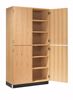 Picture of CABINET,TALL,4 SOLID DOORS,OAK