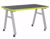 Picture of A-Frame Table, Mobile, Metal Frame, Frame Color-Black , 30in High  x 60in Wide x 36in Deep, 0.75 Phenolic Top