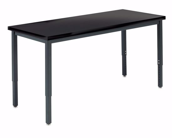 Picture of 30X72 ADJ HT METAL TABLE, PHENOLIC