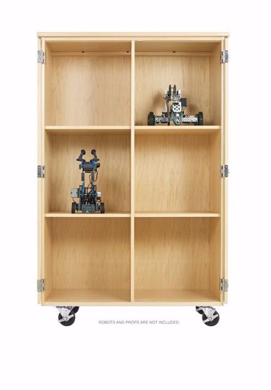 Picture of ROBOTICS, MOBILE STORAGE CABINET,MAPLE