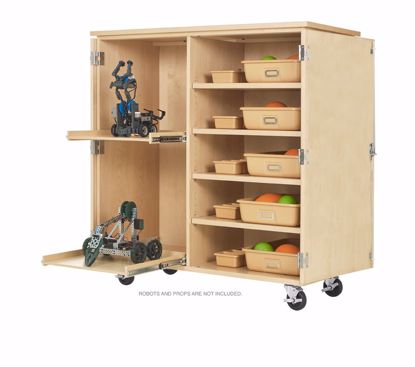 Picture of ROBOTICS, PARTS CABINET,MAPLE