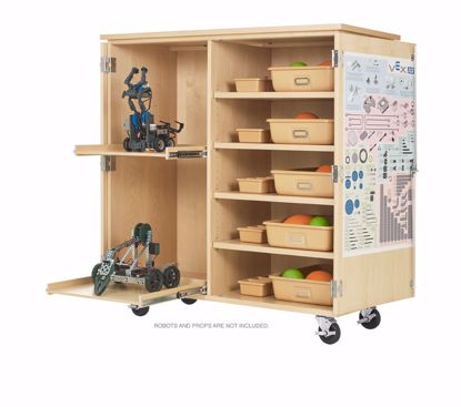 Picture of VEX ROBOTICS, PARTS CABINET,MAPLE