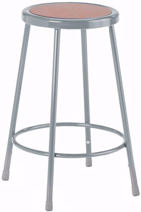 Picture of HARDBOARD SEAT STEEL STOOL - 24"