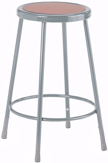 Picture of HARDBOARD SEAT STEEL STOOL - 30"