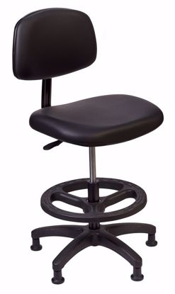 Picture of TECH CHAIR,BLACK,MEDIUM BENCH HEIGHT SHOCK