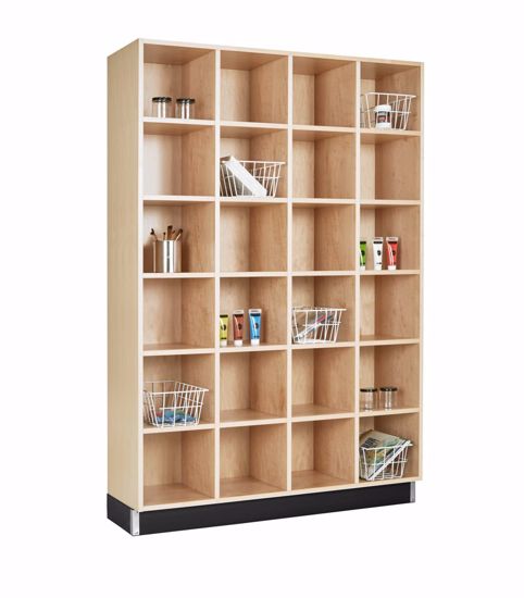 Picture of CUBBY CABINET,MAPLE,24 EQUAL OPENINGS