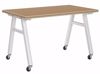 Picture of A-Frame Table, Mobile, Metal Frame, Frame Color-Black , 30in High  x 60in Wide x 48in Deep, 1.50 Shop Top