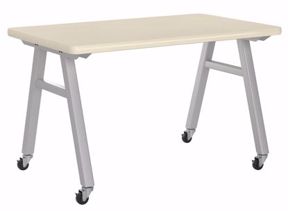 Picture of A-Frame Table, Mobile, Metal Frame, Frame Color-Black , 30in High  x 72in Wide x 36in Deep, 1.25 ChemArmor