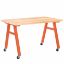 Picture of A-Frame Table, Mobile, Metal Frame, Frame Color-Black , 30in High  x 60in Wide x 48in Deep, 1.75 Rock Maple