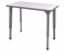 Picture of Apex Desk 20" x 36" Rectangle Markerboard-White / Gray Edge / Gray Leg