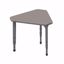 Picture of Apex Desk 29.75" x 33.5" Gem Pewter Mesh / Gray Edge / Gray Leg