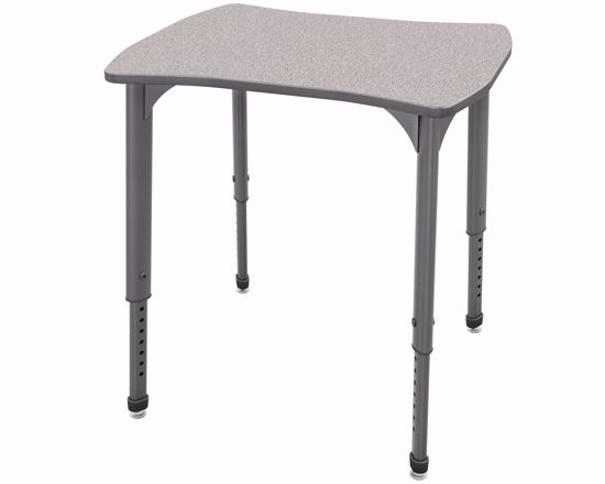 Picture of Apex Desk 24"  x 28" Dog Bone Gray Nebula / Gray Edge / Gray Leg