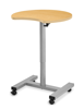 Picture of Alumni Sit Stand Mobile Crescent Station Metallic Base with Maple HPL -  30" diameter