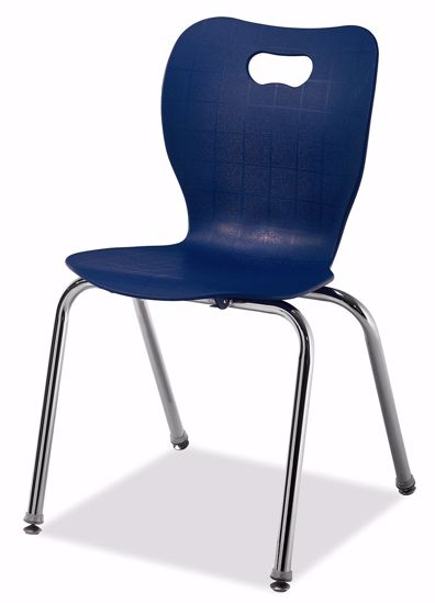 Picture of Alumni SMOOTH  18"H School Chair Navy Blue